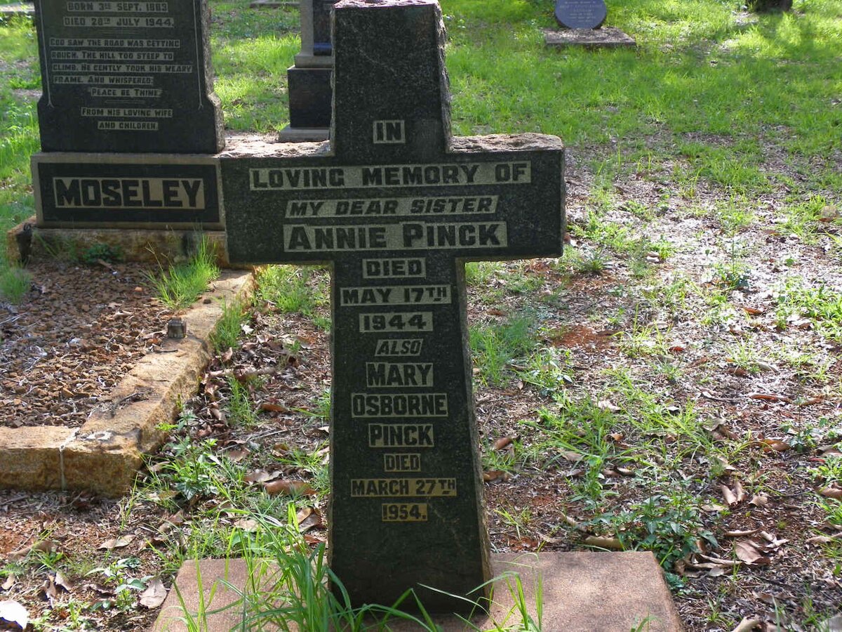 PINCK Annie -1944 :: PINCK Mary Osborne -1954
