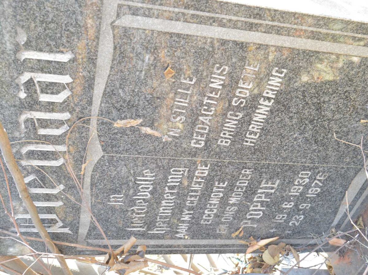 PIENAAR Poppie 1930-1976