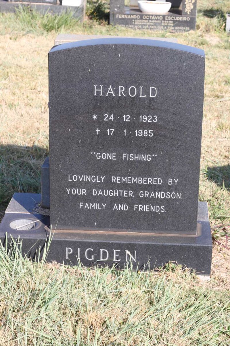 PIGDEN Harold 1923-1985