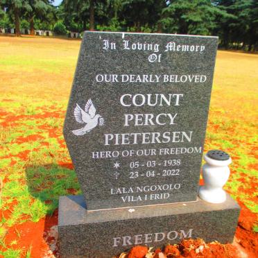 PIETERSEN Count Percy 1938-2022