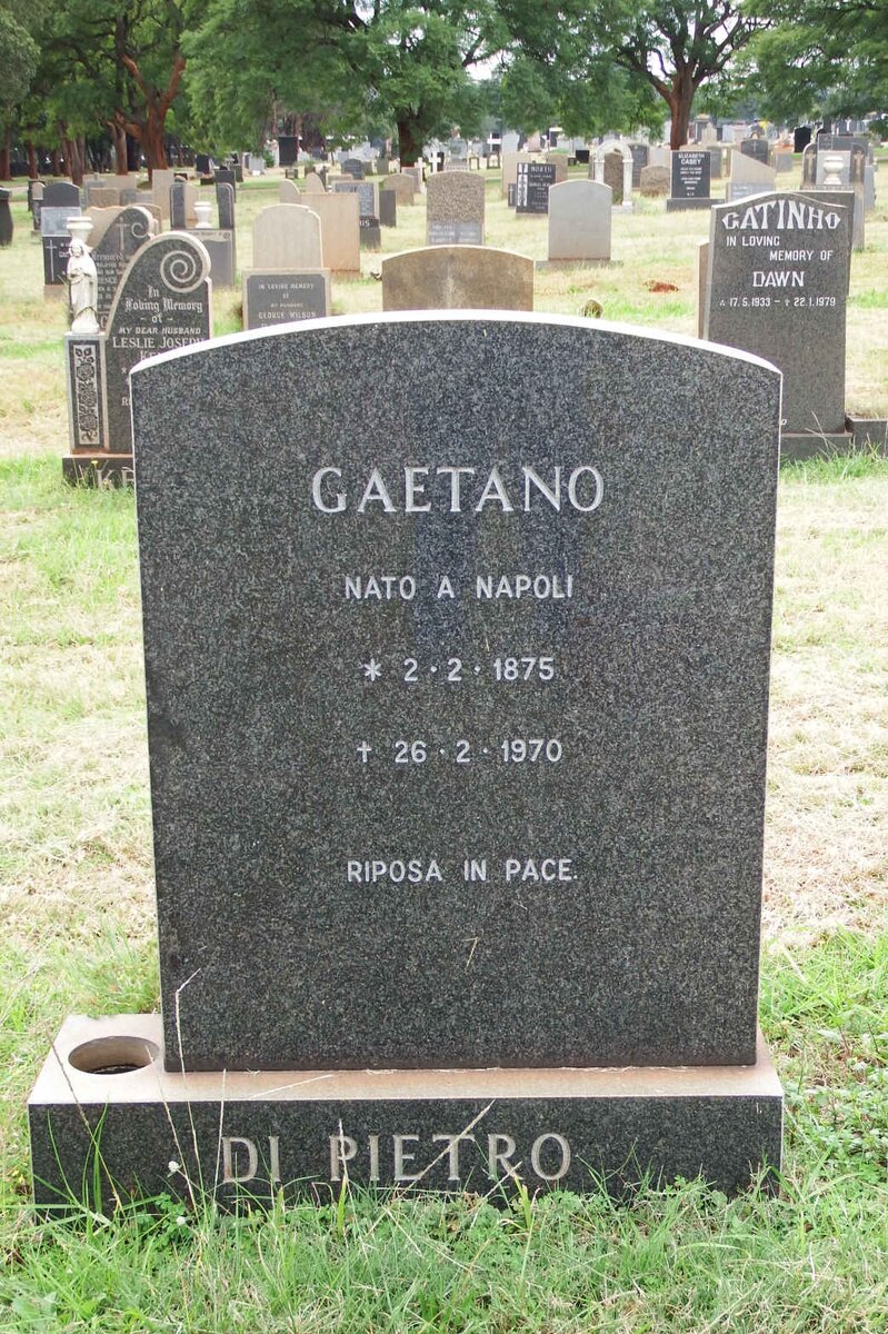 PIETRO Gaetano, di 1875-1970