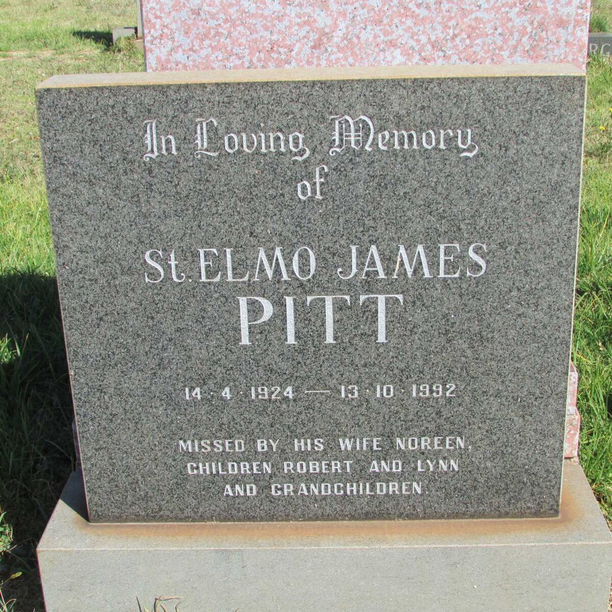 PITT St. Elmo James 1924-1992