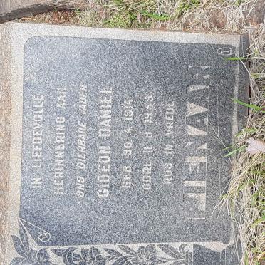 PIENAAR Gideon Daniel 1914-1955