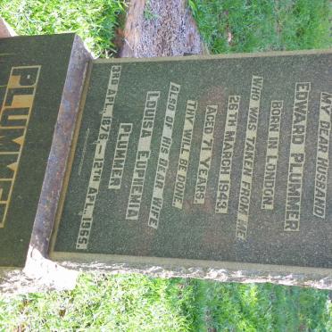 PLUMMER Edward -1943 &amp; Louisa Euphemia 1876-1965