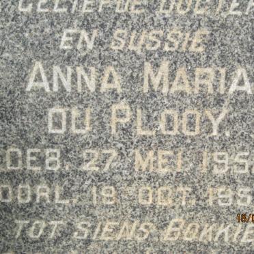 PLOOY Anna Maria, du 1952-1952