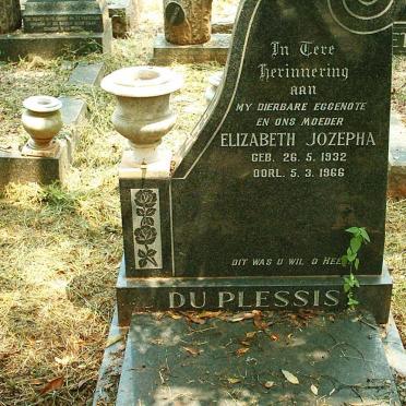 PLESSIS Elizabeth Jozepha, du 1932-1966