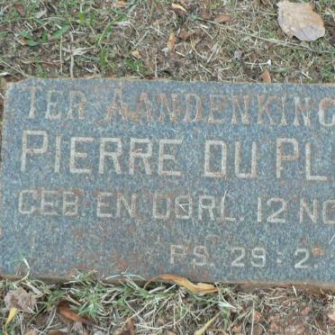 PLESSIS Pierre, du 1947-1947