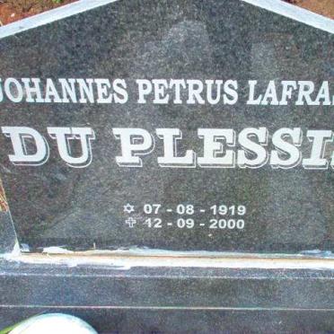 PLESSIS Johannes Petrus Lafras, du 1919-2000