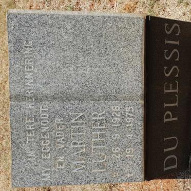 PLESSIS Martin Luther, du 1926-1975