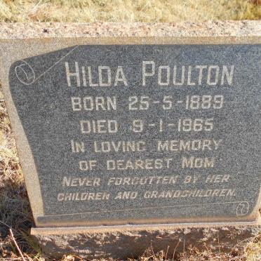 POULTON Hilda 1889-1965