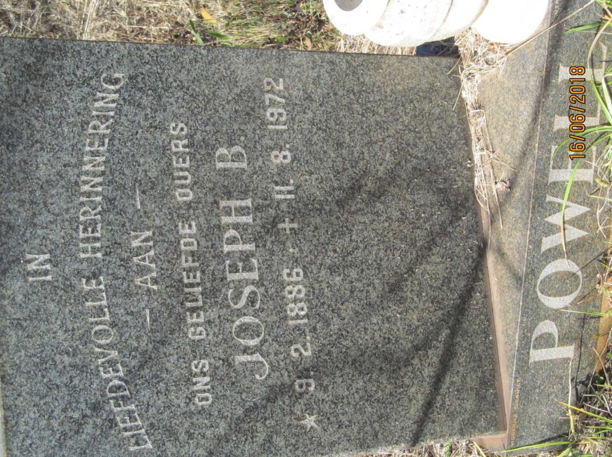 POWELL Joseph B. 1886-1972