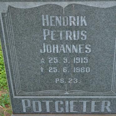 POTGIETER Hendrik Petrus Johannes 1915-1980