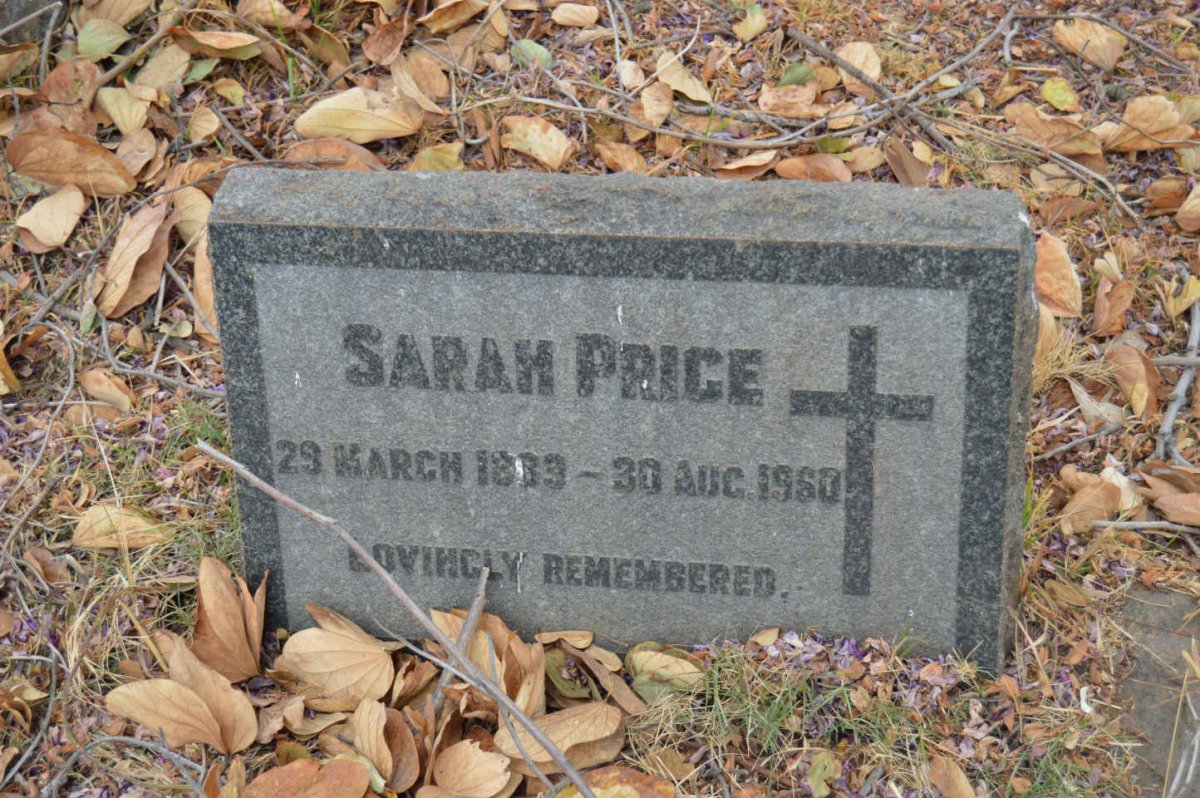 PRICE Sarah 1883-1960