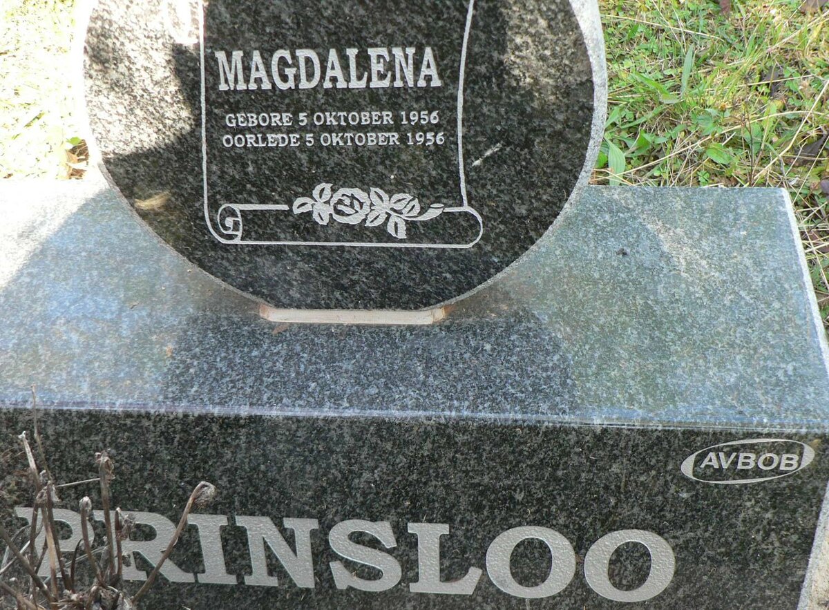 PRINSLOO Magdalena 1956-1956