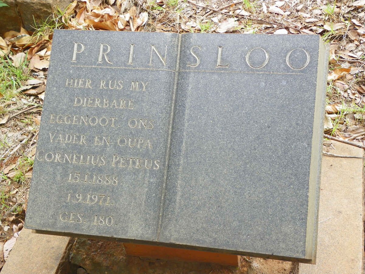 PRINSLOO Cornelius Petrus 1888-1971