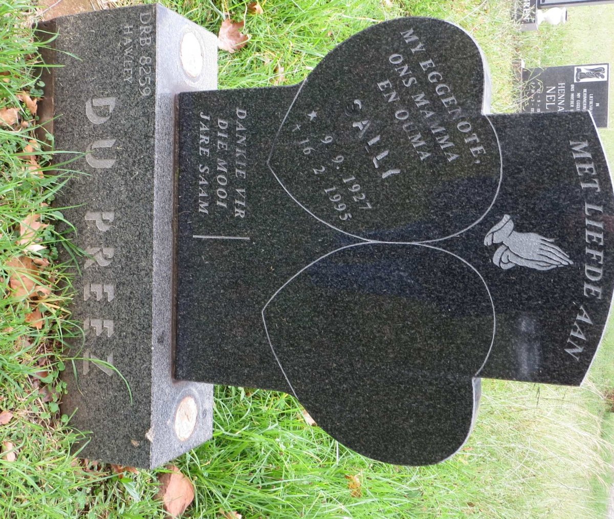 PREEZ Sally, du 1927-1995