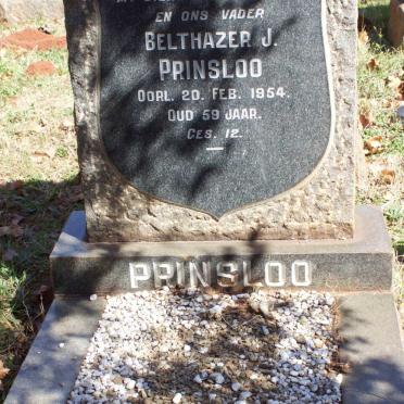 PRINSLOO Belthazer J. -1954 &amp; Alida Jacoba 1899-1985