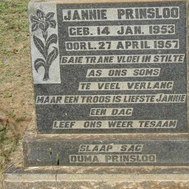 PRINSLOO Jannie 1953-1957