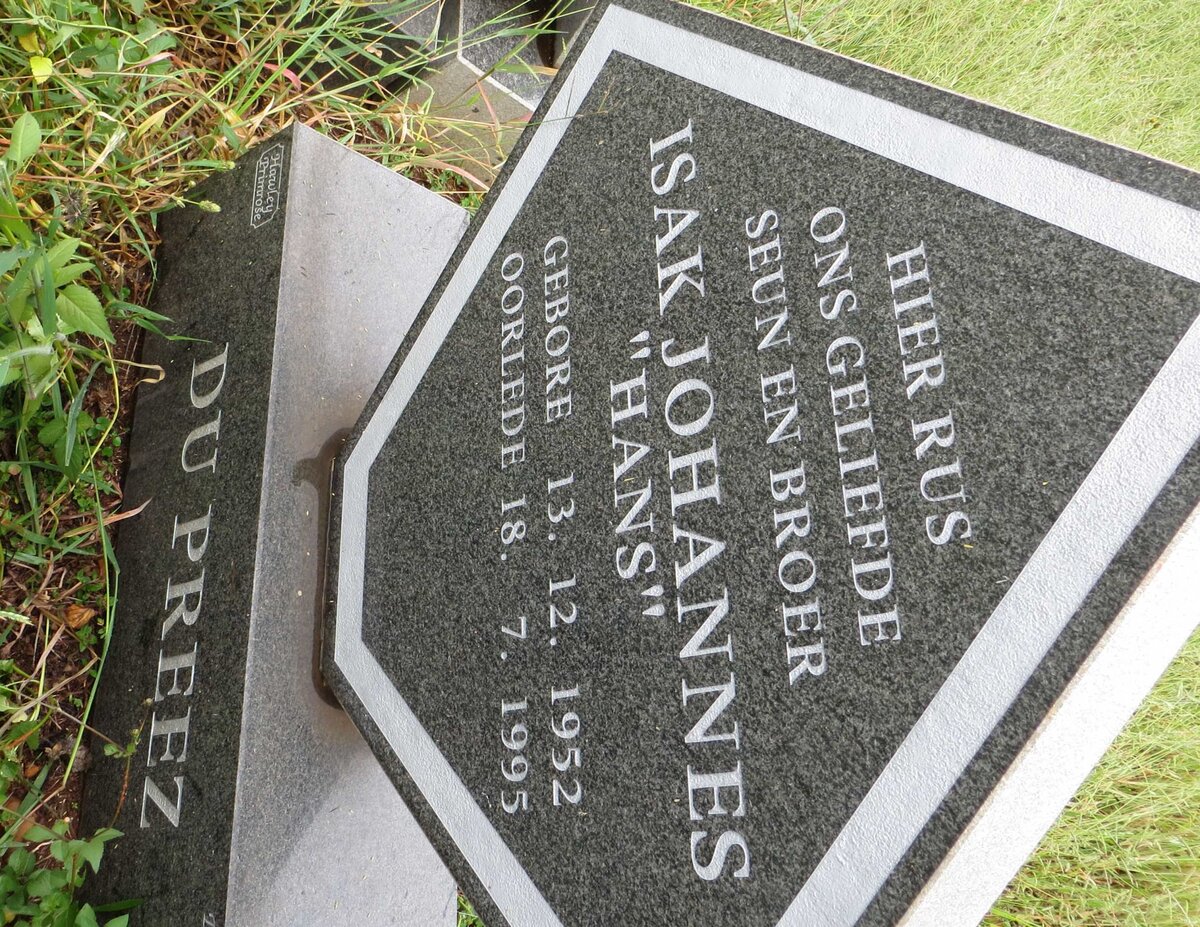 PREEZ Isak Johannes, du 1952-1995