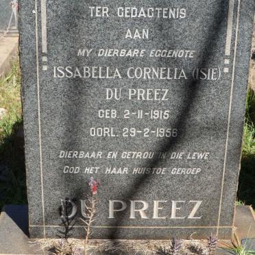 PREEZ Issabella Cornelia, du 1915-1956