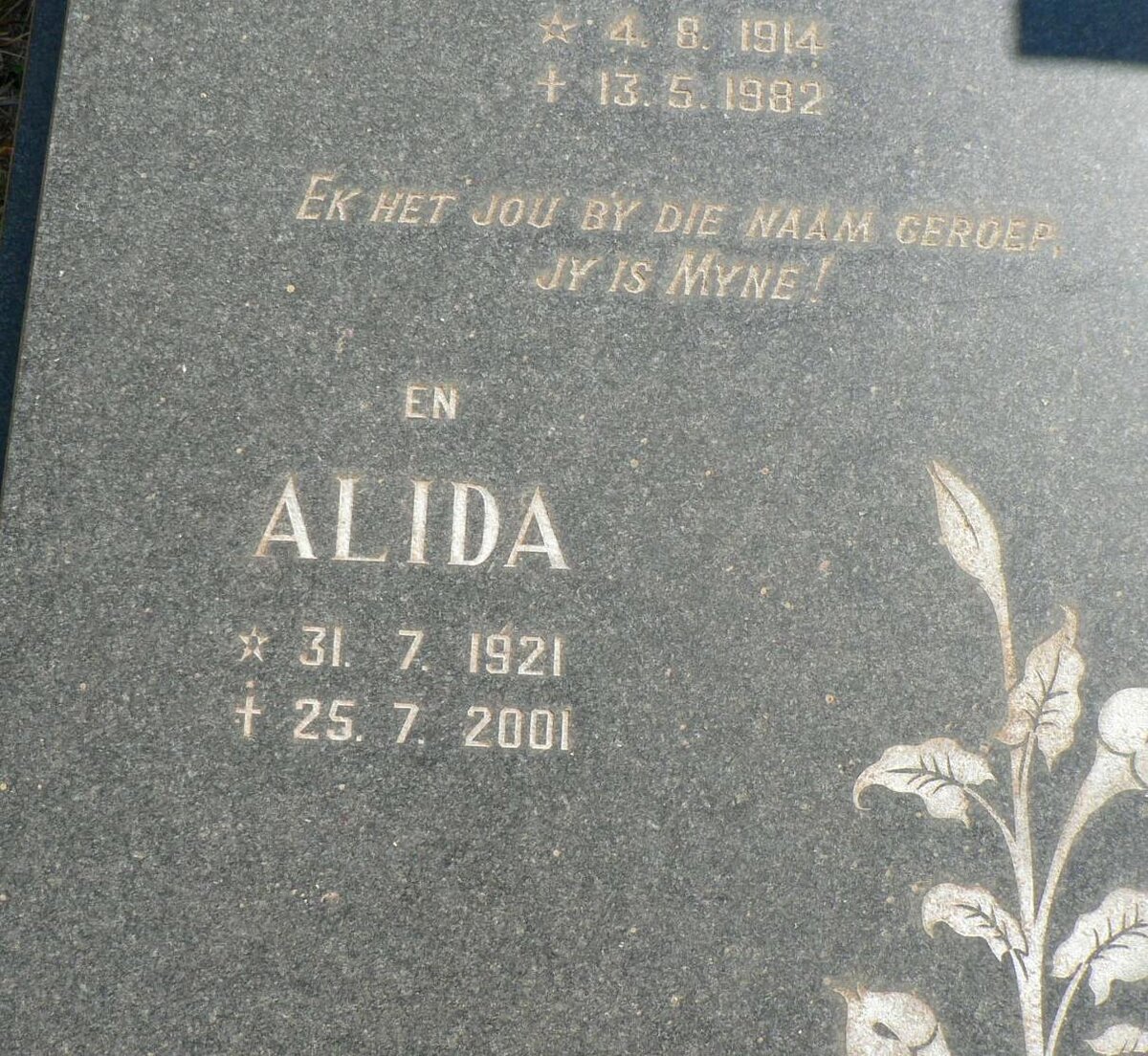 PRINCE Alida 1921-2001