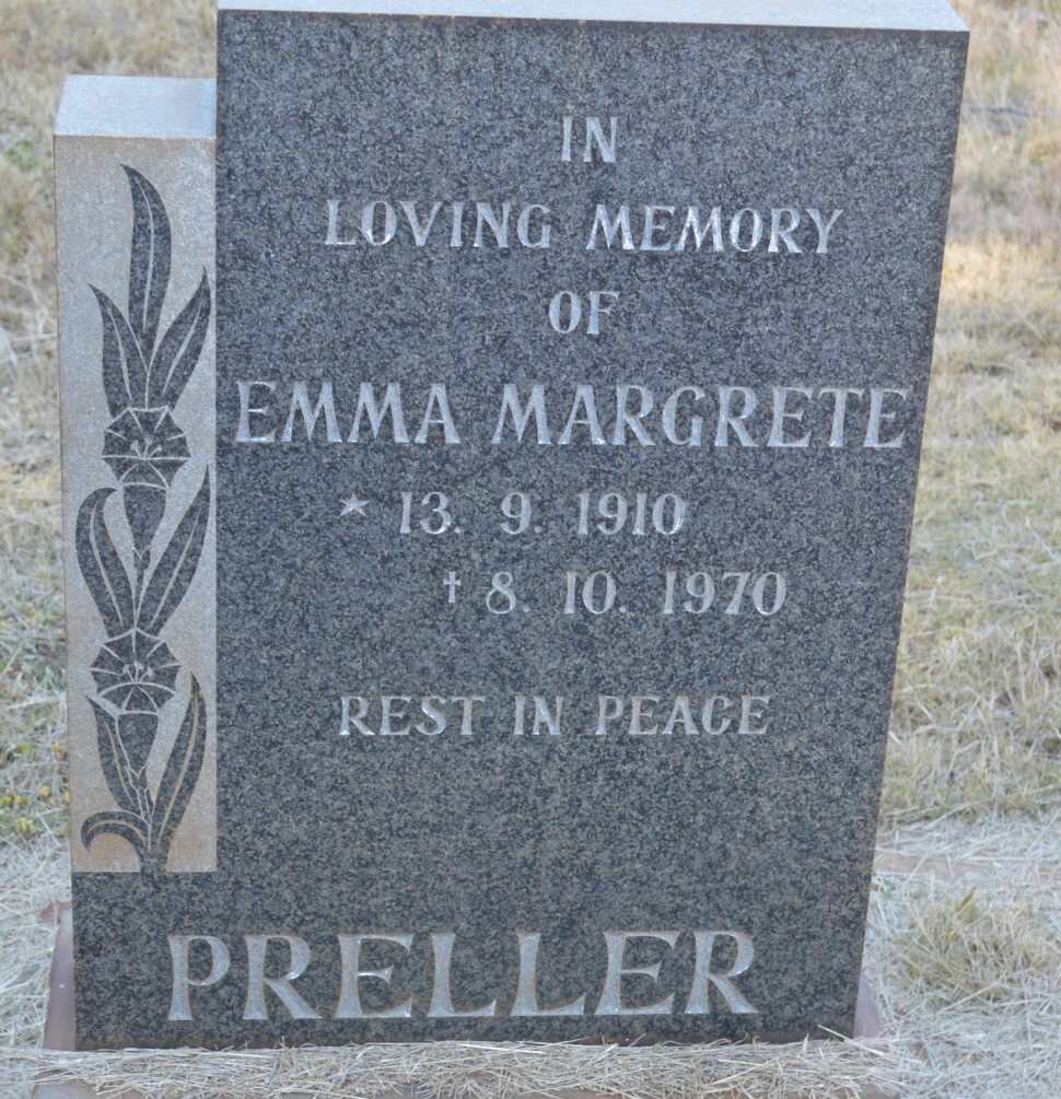 PRELLER Emma Margrete 1910-1970