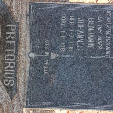 PRETORIUS Benjamin Johannes 1919-1961