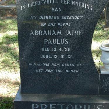 PRETORIUS Abraham Paulus 1936-1966