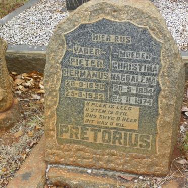 PRETORIUS Pieter Hermanus 1890-1952 &amp; Christina Magdalena 1894-1974