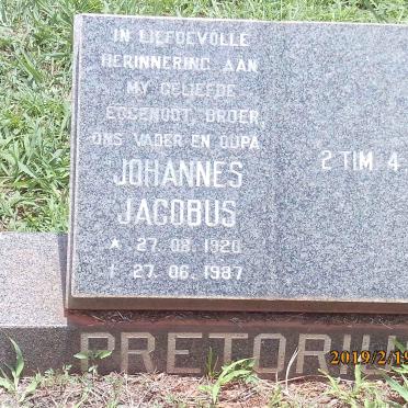 PRETORIUS Johannes Jacobus 1920-1987