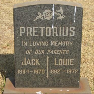 PRETORIUS Jack 1884-1970 &amp; Louie 1892-1972