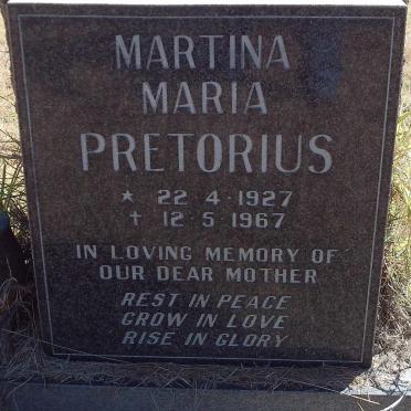 PRETORIUS Martina Maria 1927-1967