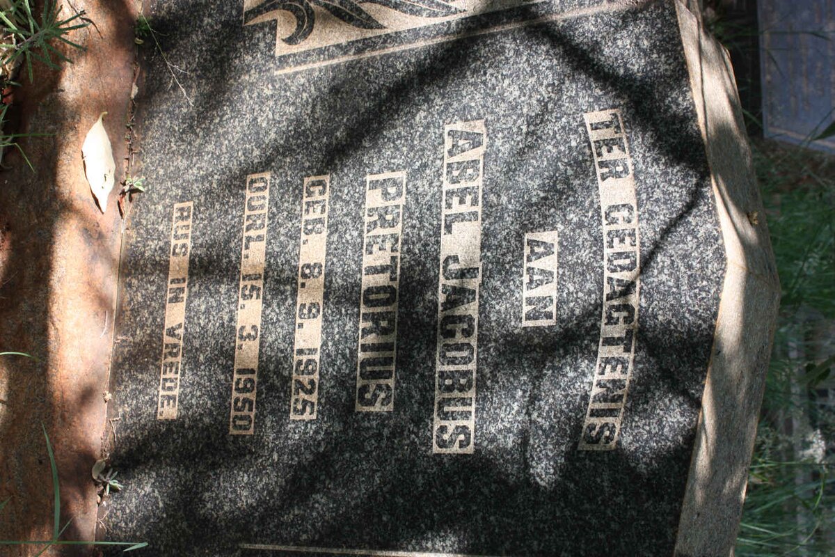 PRETORIUS Abel Jacobus 1925-1950