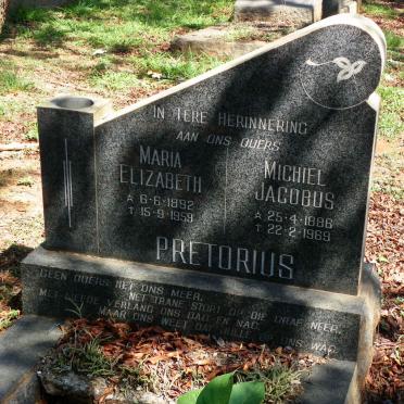PRETORIUS Michiel Jacobus 1886-1969 &amp; Maria Elizabeth 1892-1959