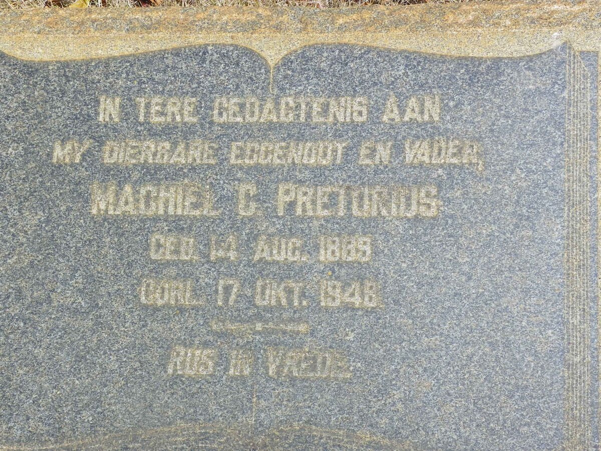 PRETORIUS Machiel C. 1889-1948