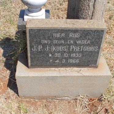 PRETORIUS J.P.J. 1933-1966