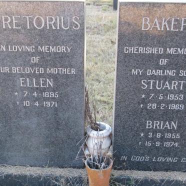 PRETORIUS Ellen 1895-1971 :: BAKER Stuart 1953-1969 :: BAKER Brian 1955-1974