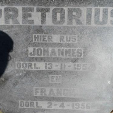 PRETORIUS Johannes -1954 :: PRETORIUS Francis -1956