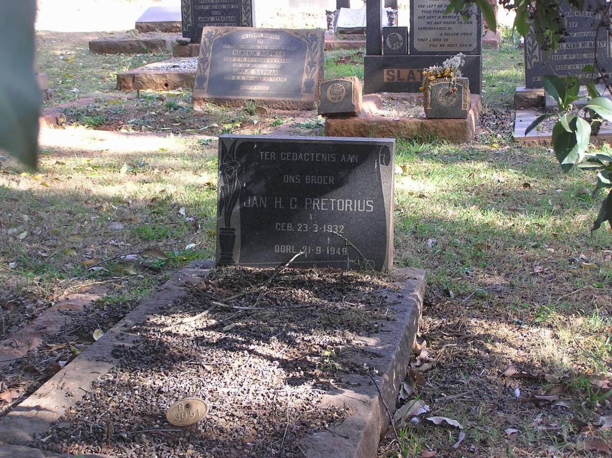 PRETORIUS Jan H.C. 1932-1949