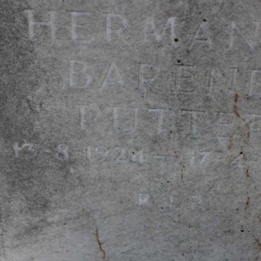 PUTTER Hermanus Barend 1924-1979