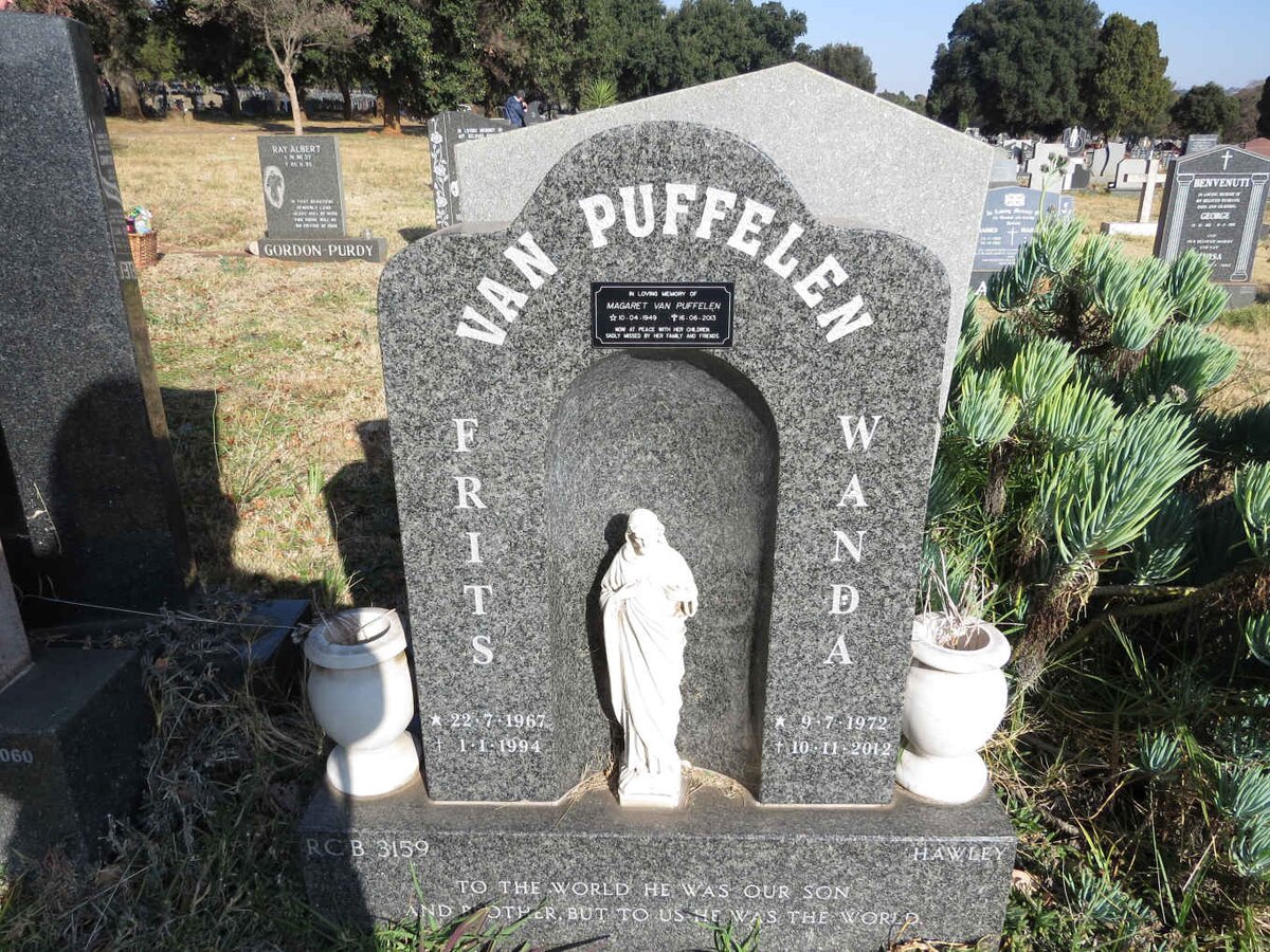 PUFFELEN Margaret, van 1949-2013 :: VAN PUFFELEN Frits 1967-1994 &amp; Wanda 1972-2012