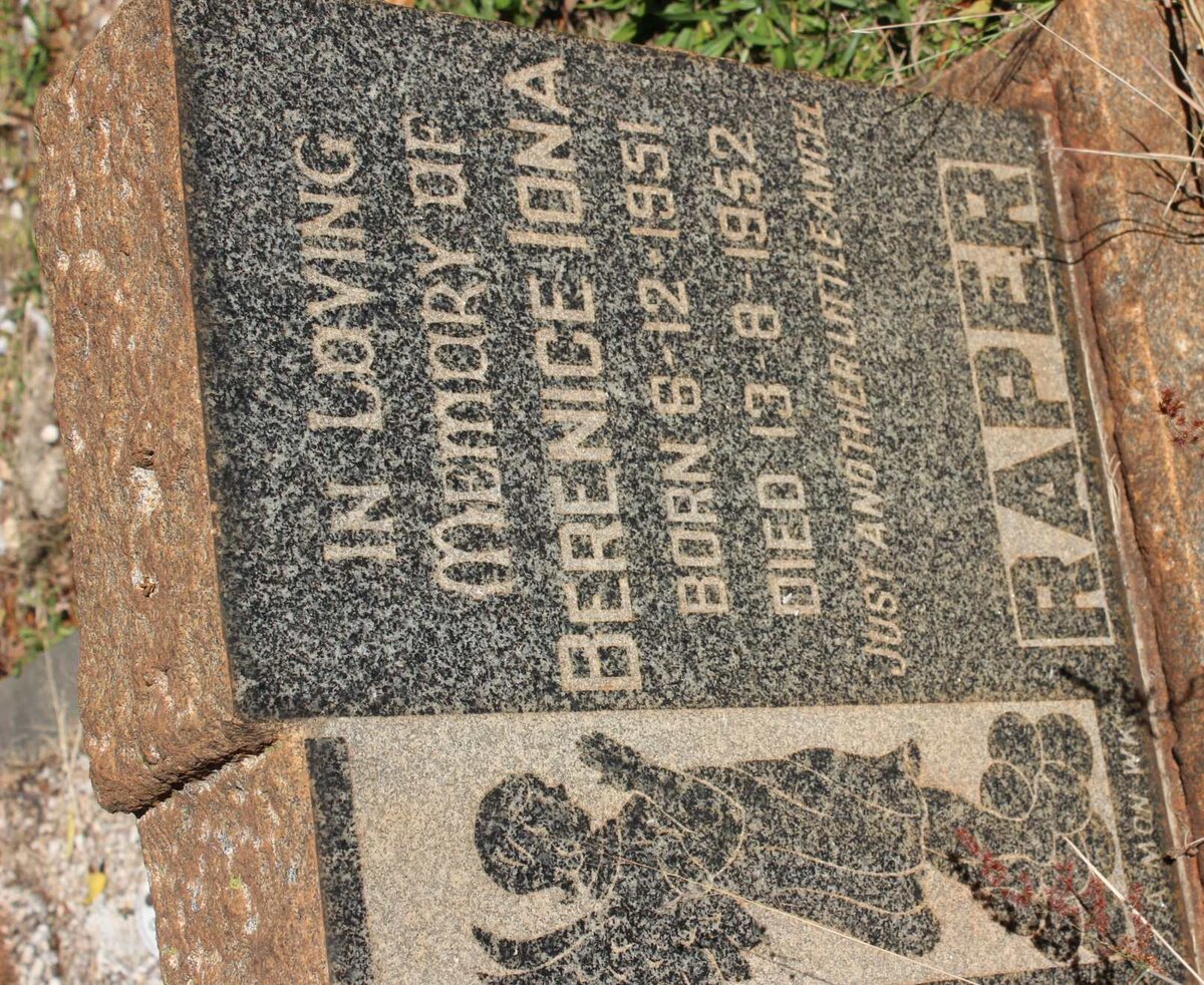 RAPER Bernice Iona 1951-1952