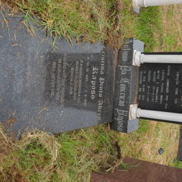 RAPOSO Antonio da Conceicao 1923-1985 &amp; Cristina Pinto Abreu 1921-1997