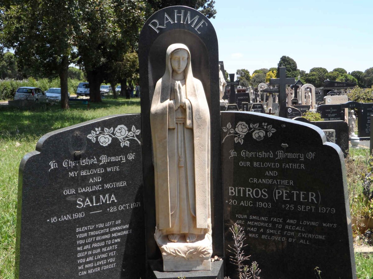 RAHME Bitros 1903-1979 &amp; Salma 1910-1971