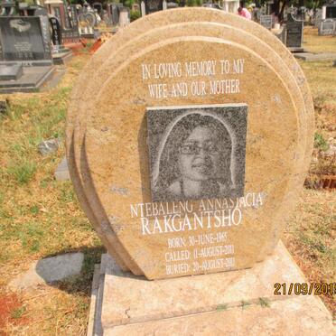RAKGANTSHO Ntebaleng Annastacia 1965-2011