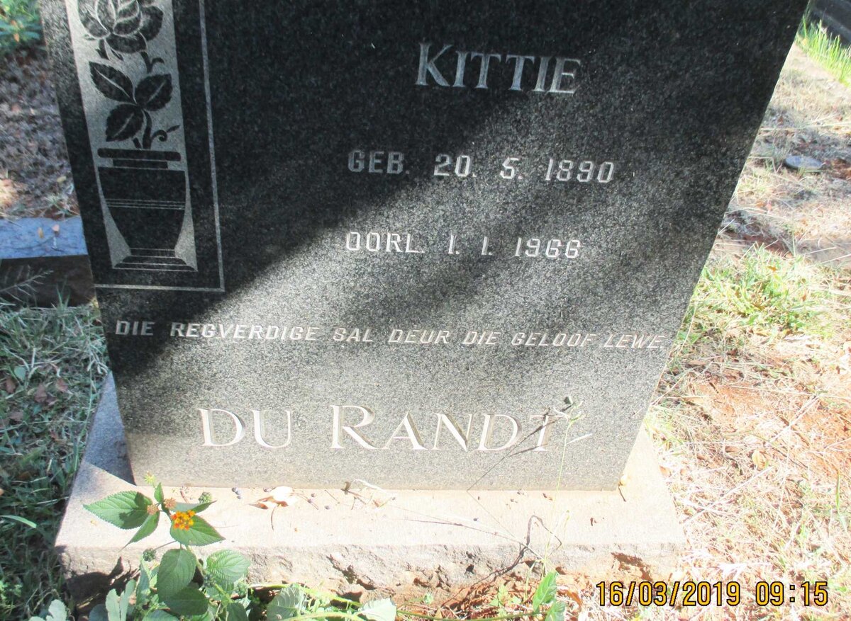 RANDT Kittie, du 1890-1966