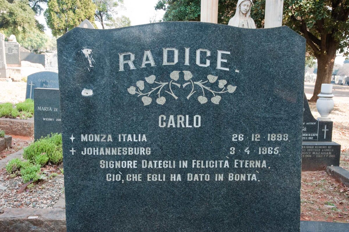 RADICE Carlo 1893-1965