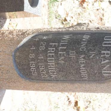 RAND Willem Fredrick, du 1933-1969