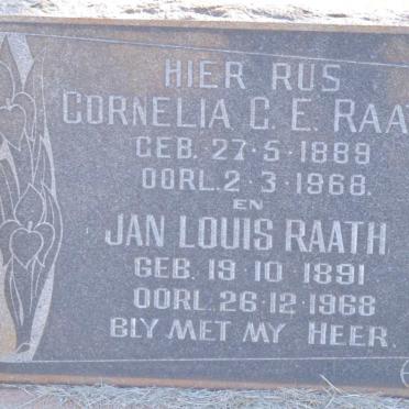 RAATH Jan Louis 1891-1968 &amp; Cornelia G.E. 1889-1968