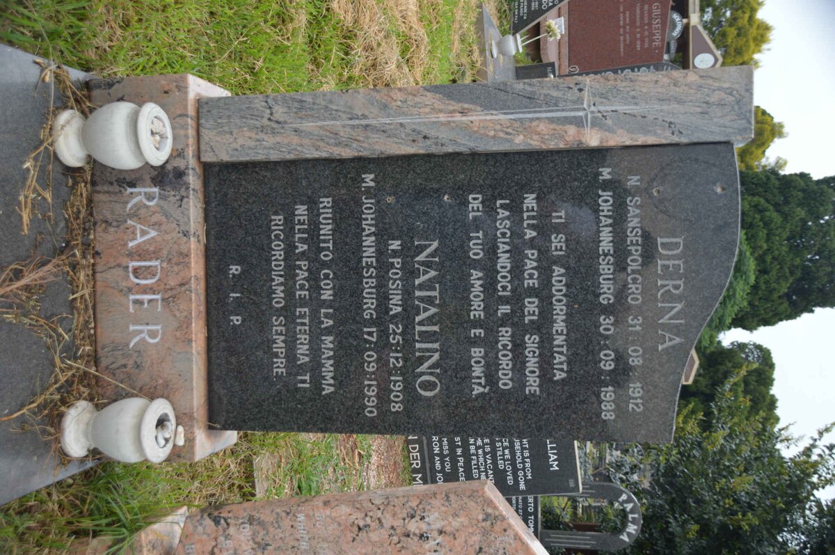 RADER Derna 1912-1988 &amp; Natalino 1908-1990